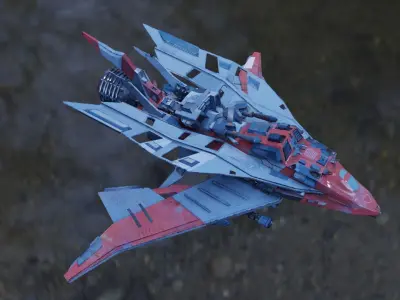N195 Aircraft Free low-poly 3D model