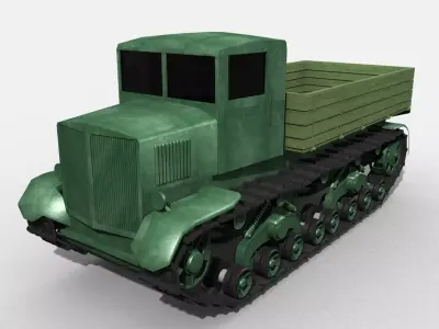 Voroshilovech russian tank - russian tank Low-poly 3D model