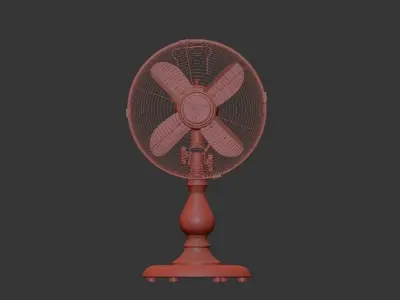 antique fan 3D model