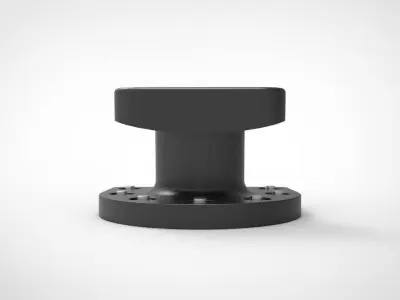 T bollard mooring 3D model