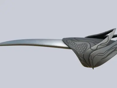 Alien tech weapon Low-poly 3D model buy