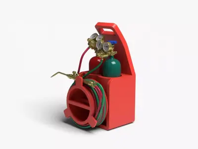 Oxyacetylene 3D model