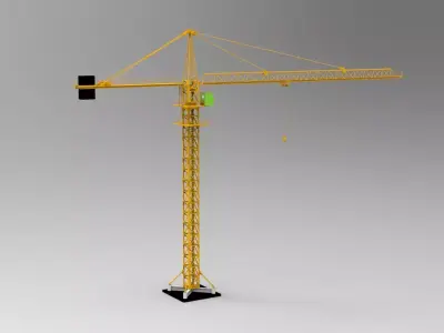 tower crane 3D model buy