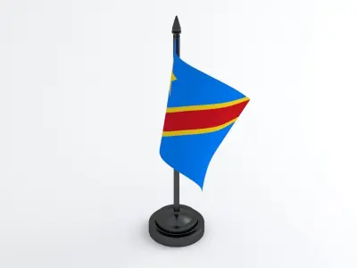Table Flag Democratic Republic of the Congo 3D model