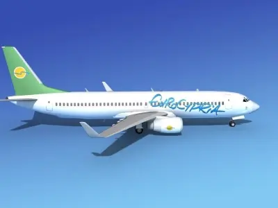Boeing 737-800 Euro Cypria 3D model