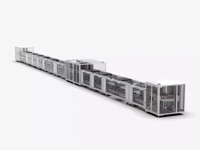 Automatic Battery Assembly Line 3D model