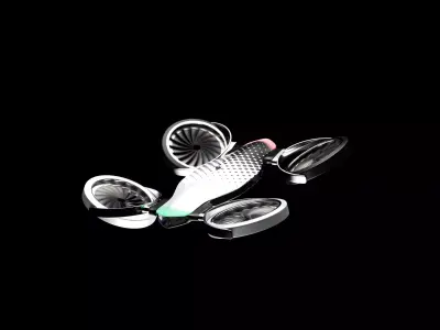 Sci-fi Drone model Free 3D model