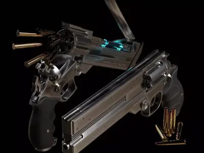 AGL Arms 45 Long Colt Low-poly 3D model