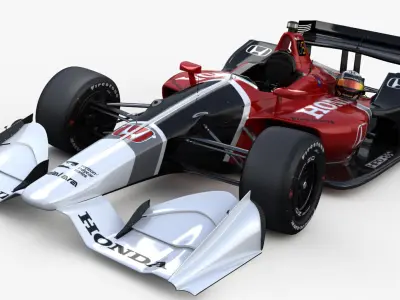 IndyCar Honda Road Course Super Speedway 2018 3D model