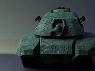 Tank Low-Poly Low-poly 3D model