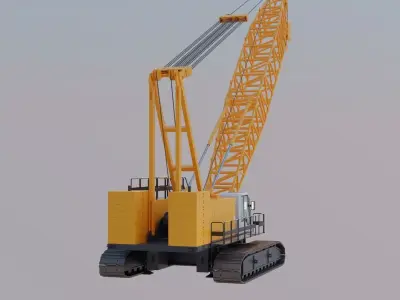 Crawler Crane - Heavy Construction Crane 3D model