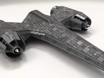 Spaceship Star Wars Low-poly 3D model purchase