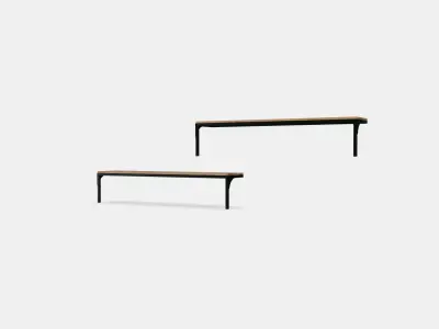 FJALLBO Wall shelf combination Low-poly 3D model
