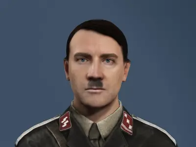 Realistic Adolf Hitler - Historical Figure - Fully Rigged - UE5 Low-poly 3D model