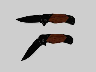 knife Low-poly 3D model get