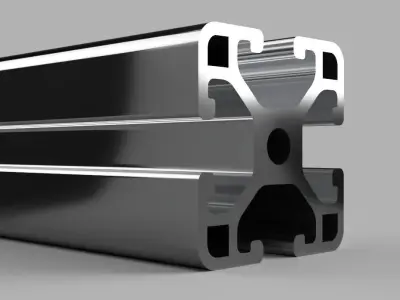 aluminum profile 3D model