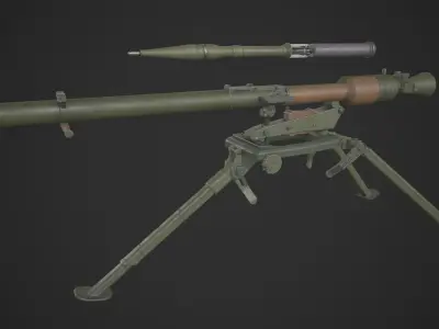 SPG-9 Spear - Kopyo Low-poly 3D model