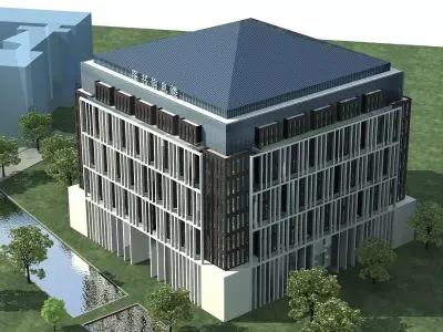 Office Building 3D model 33