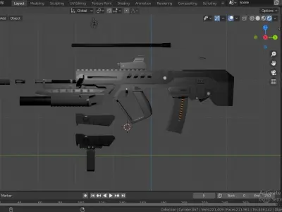 TAR 21 3D model