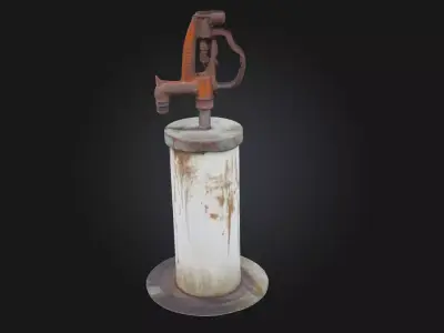 Rustic Water Pump Vintage HandPump  3D model