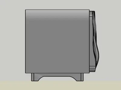 Retro TV cabinet Free 3D model purchase