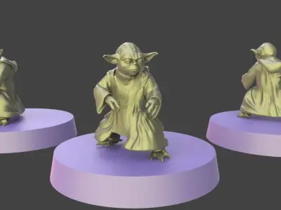 Star wars legion master yoda 3D print model