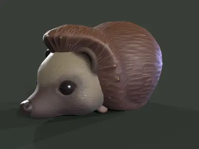 Hedgehog Low-poly 3D model