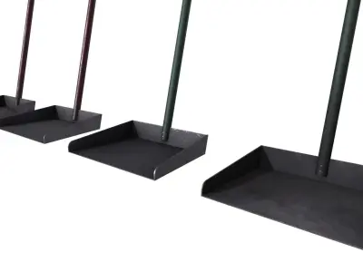 Metal Shovel Low-poly 3D model