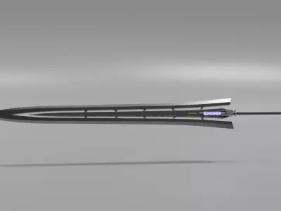  longsword Low-poly 3D model