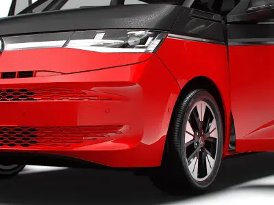 VW T7 Multivan Long HQ Interior 2025 3D model purchase