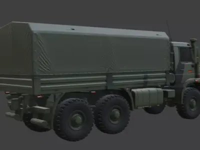 Military Truck 3D Model 3D model