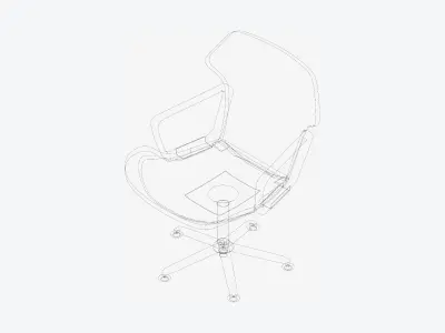 Chair - Office - Worksmart - Standard Back Low-poly 3D model