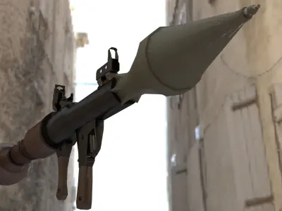 RPG-7 Launcher Free low-poly 3D model