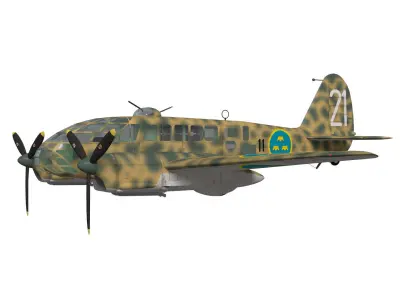 Caproni Ca313  3D model