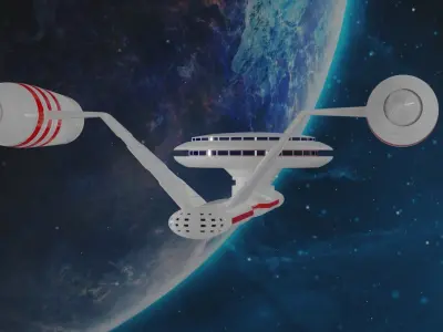 Space ship 3D model buy