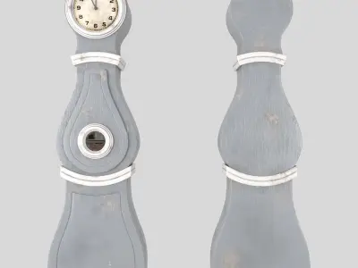 Antique grandfather clock 3D model