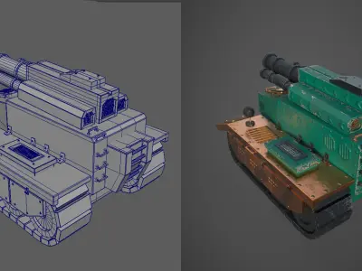 Only obg File Low-poly 3D model