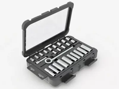 Set of wrenches 3D model