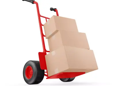 Hand Truck 3D model 3