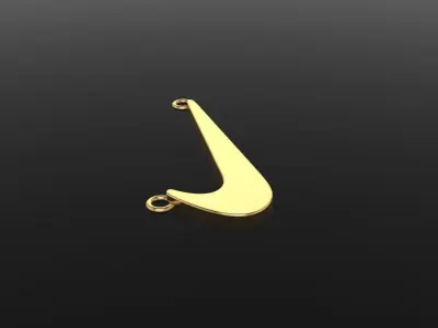 CUTOUT PLATE NIKE STYLE DOGTAG PENDANT 3D print model purchase