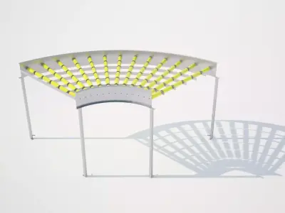 Angular conveyor belt 3D model