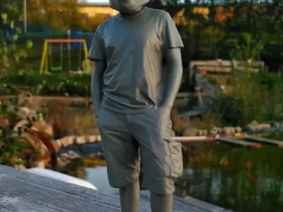 figure Louis for model building model railway diorama 3D print model