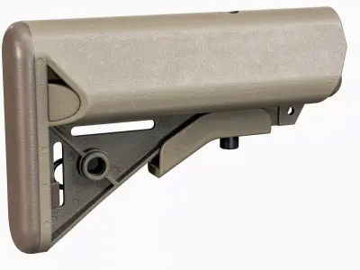 AR 15 M4 LMT Sopmod Stock Low-poly 3D model