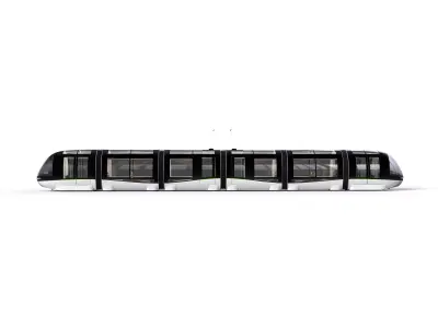 Tramway Futuristic Panoramic 3D model