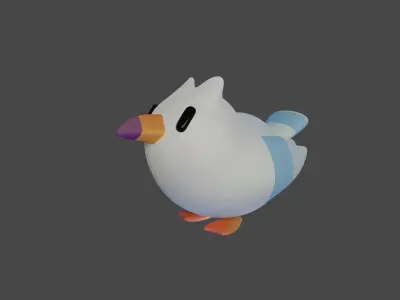 Bird Game Model 13 Low-poly 3D model