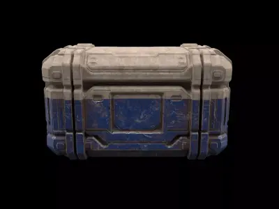 Sci-fi box 3D model by jwolf73