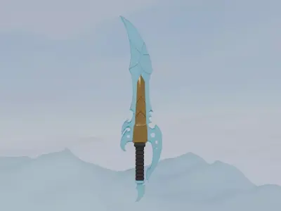Frost Fantasy Sword 3D model