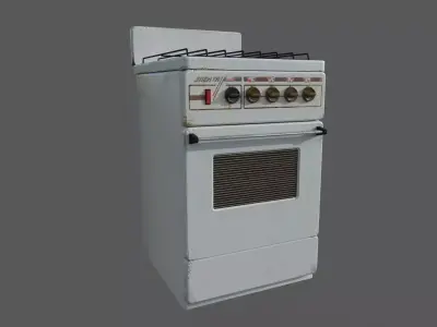 USSR Gas stove Elekta  Free 3D model