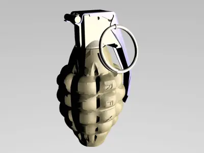  bomb - Grenade Low-poly 3D model