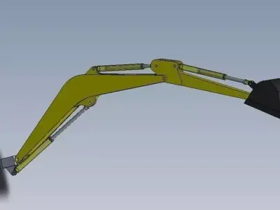 Excavator Project Free 3D model